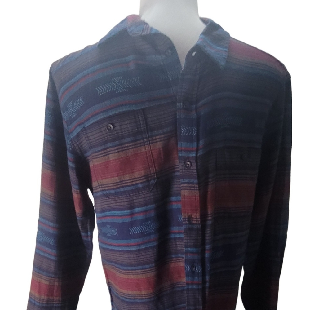 GOODFELLOW & CO Men's Button Up Long Sleeve Shirt Large